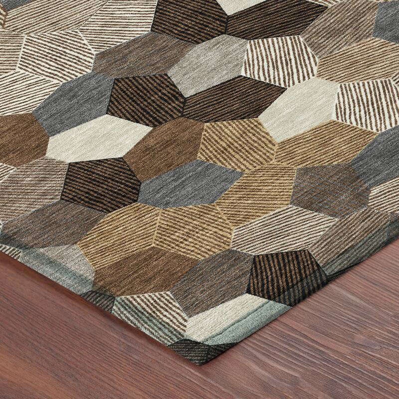 Machine Washable Indoor/ Outdoor Modern Loyd Chantille Rug