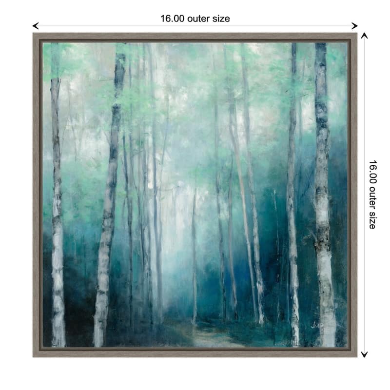 To the Woods (Trees) by Wild Apple Framed Canvas Art