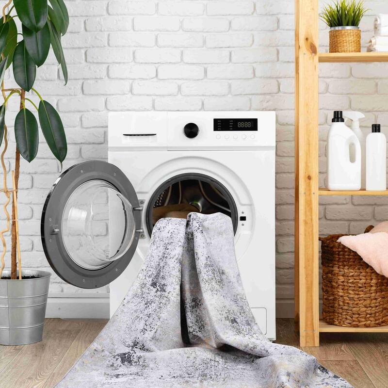 Modern Stylish Multi-Color Washable Rug