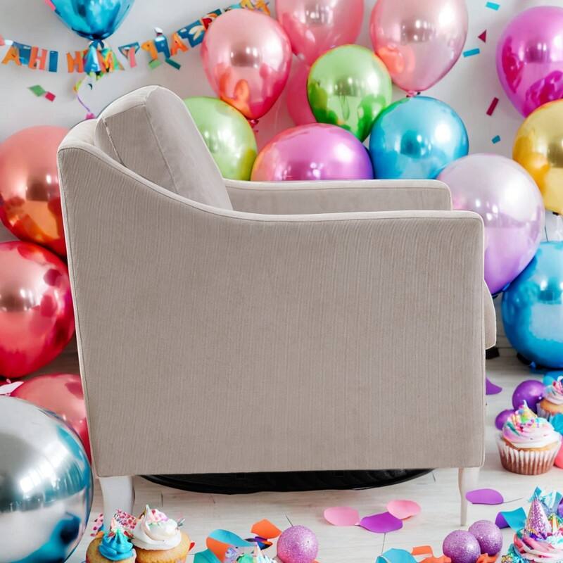 Chic Gradient Aesthetic Accent Chair Arm Chair Single Sofa Chair Large Swivel Chair