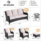 preview thumbnail 12 of 35, OVIOS 8-Piece Wicker Swivel Chair Patio Conversation Set