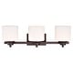 preview thumbnail 3 of 7, 3-light Oil Rubbed Bronze Bath/ Vanity Light