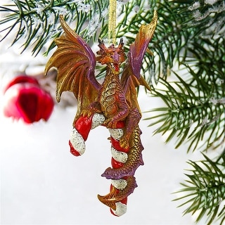 Design Toscano 'Cane and Abel the Dragon' Christmas Ornament
