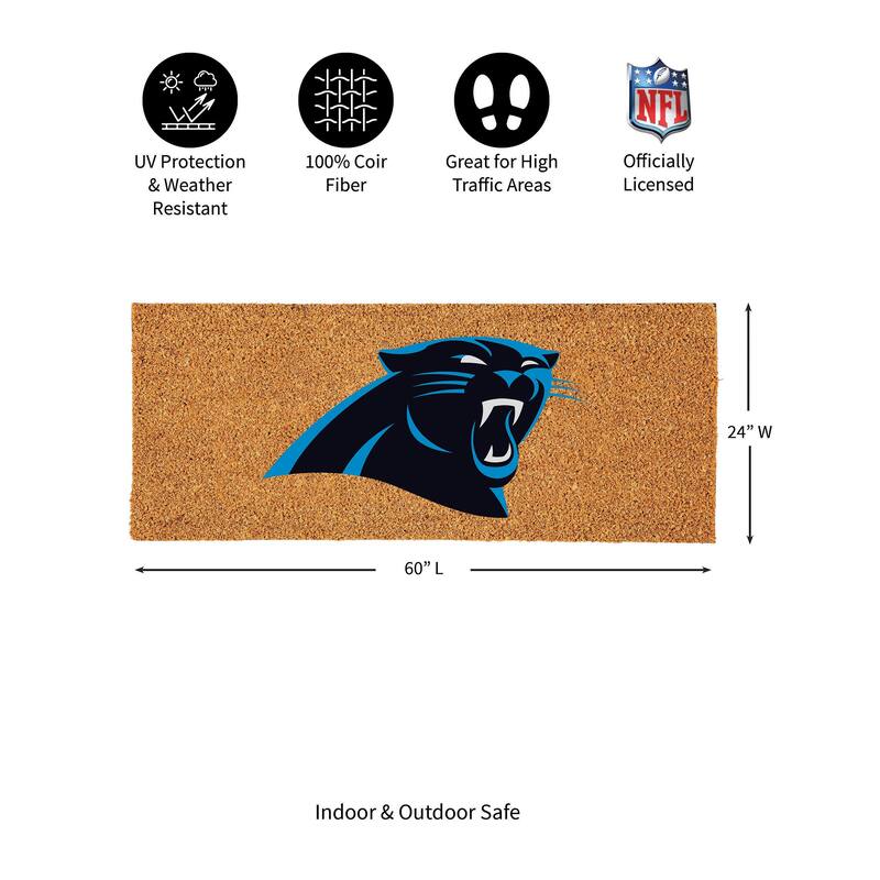 Carolina Panthers Full Color Indoor/Outdoor Coir Mat