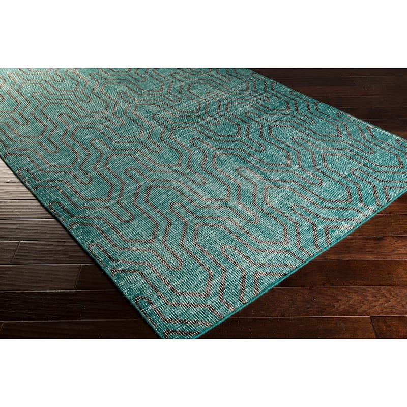 Hand-knotted Bridport Contemporary Wool Area Rug