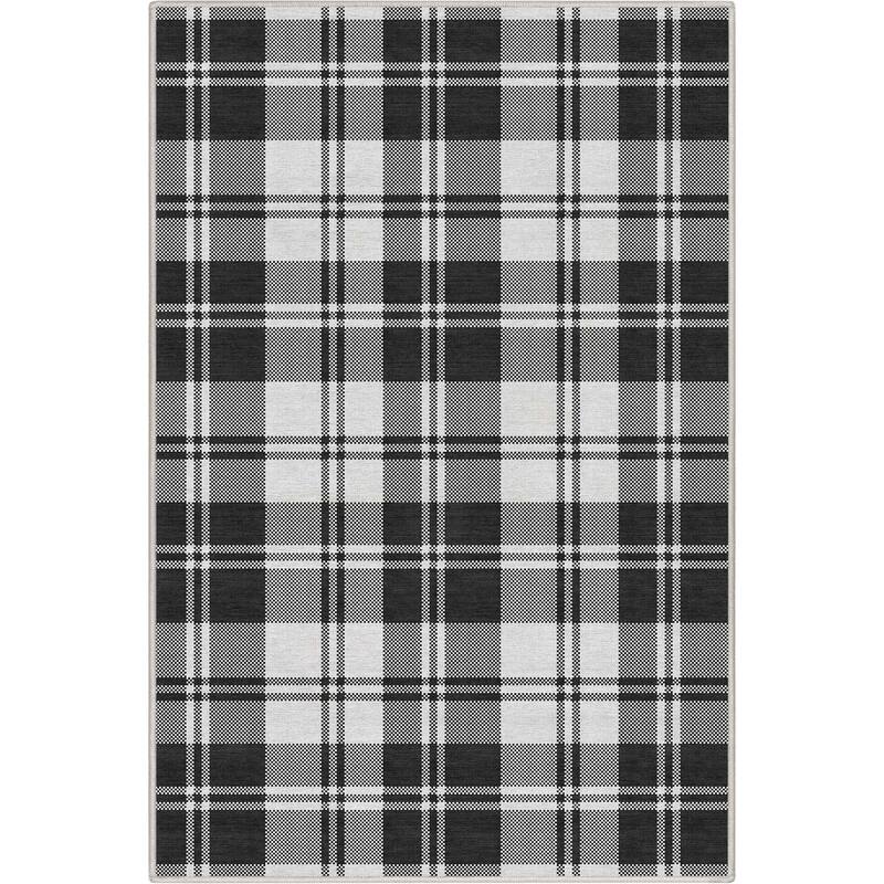 Well Woven Apollo Plaid Farmhouse Geometric FlatWeave Rug