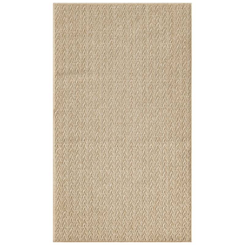 Nourison Tulum Indoor/Outdoor Chevron Area Rug - 3' x 5' - Taupe