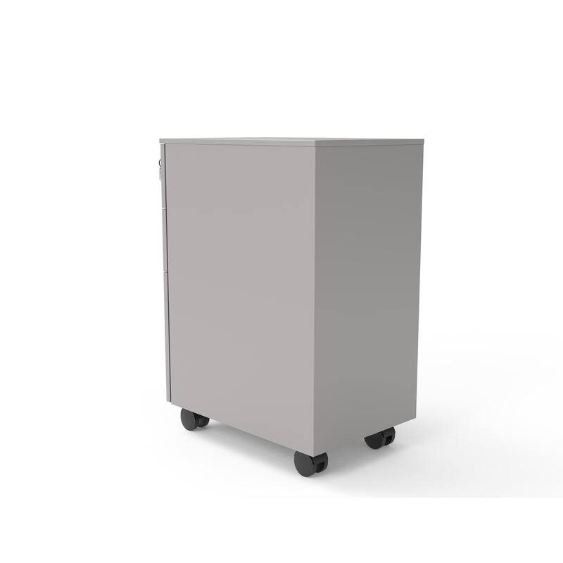 Owen Urban Metal Matte Lockable 3-Drawer Mobile File Cabinet by Furniture of America