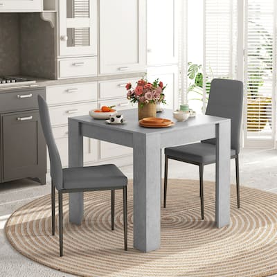 Dining Table Set for 2, 3 Piece Kitchen Table and Chairs