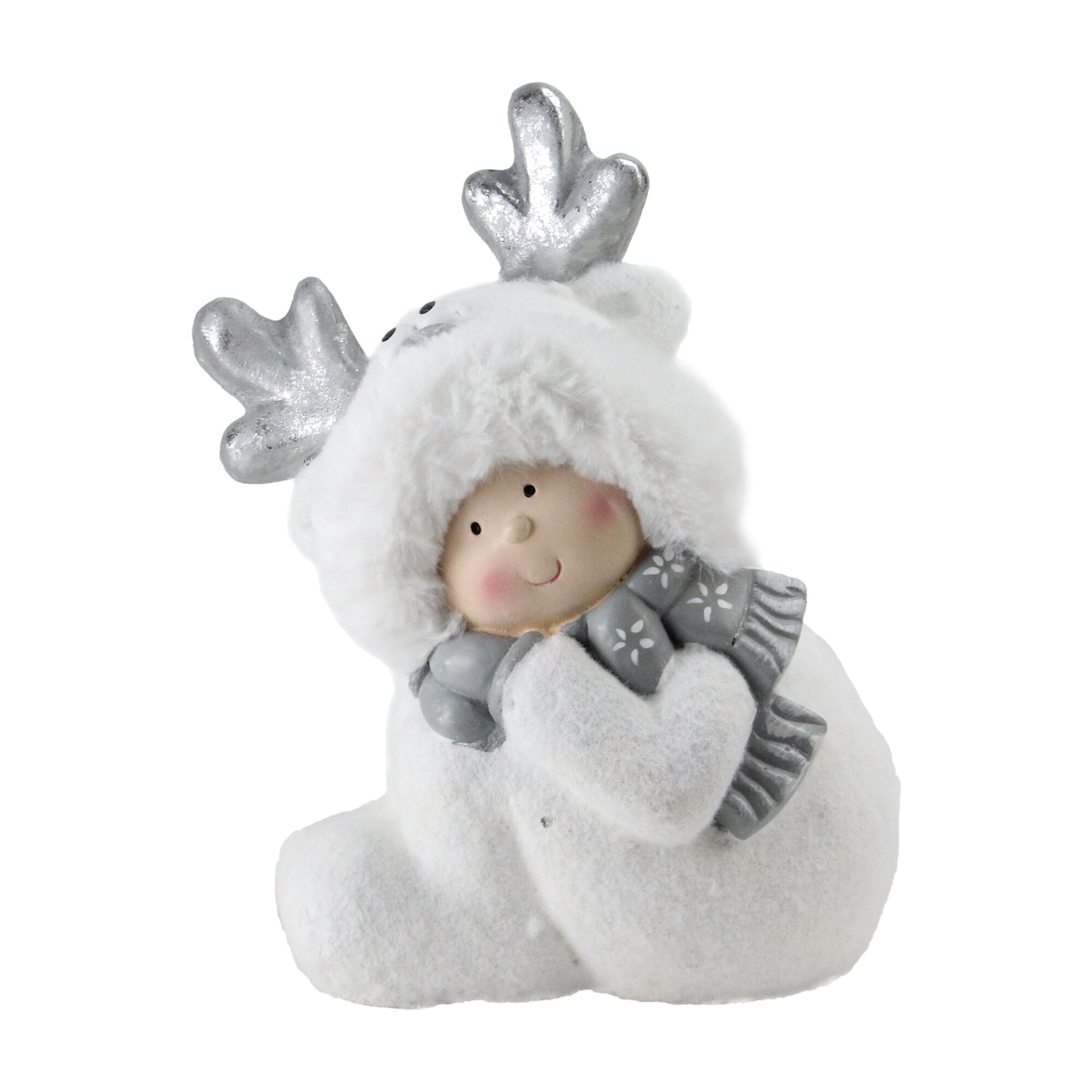Shop 12 5 White And Gray Smiling Child Reindeer Snow Suit
