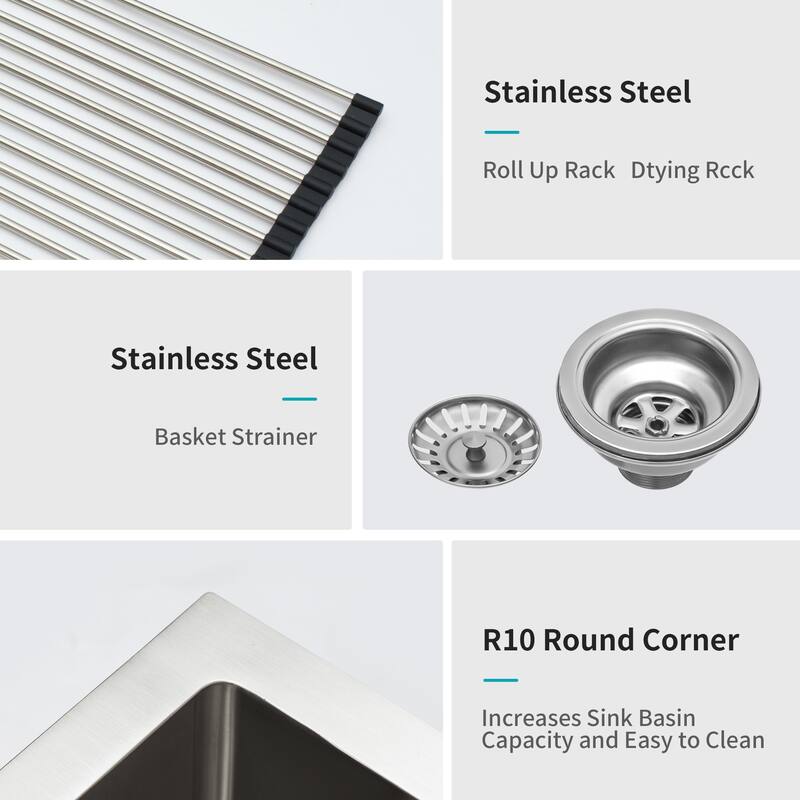 33" Farmhouse 16 Gauge Double Bowl Stainless Steel Kitchen Sink in Brushed Nickel - 33'' x 21'' x 10''