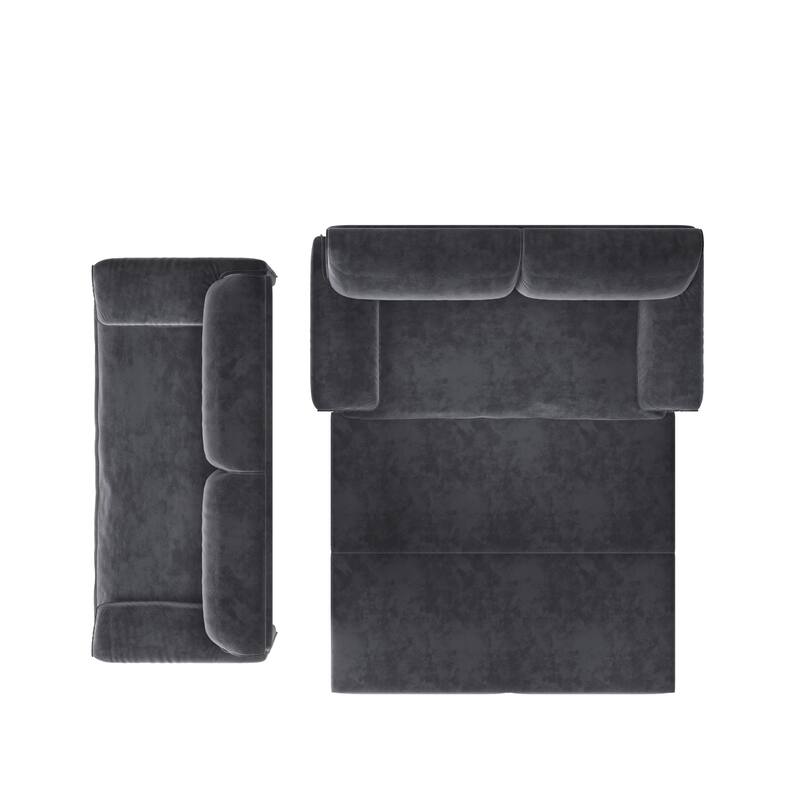 66" Queen Pull Out Sofa Bed, 3-in-1 Convertible Sleeper Sofa with Side Storage,Multi-Functional Velvet Loveseat Bed