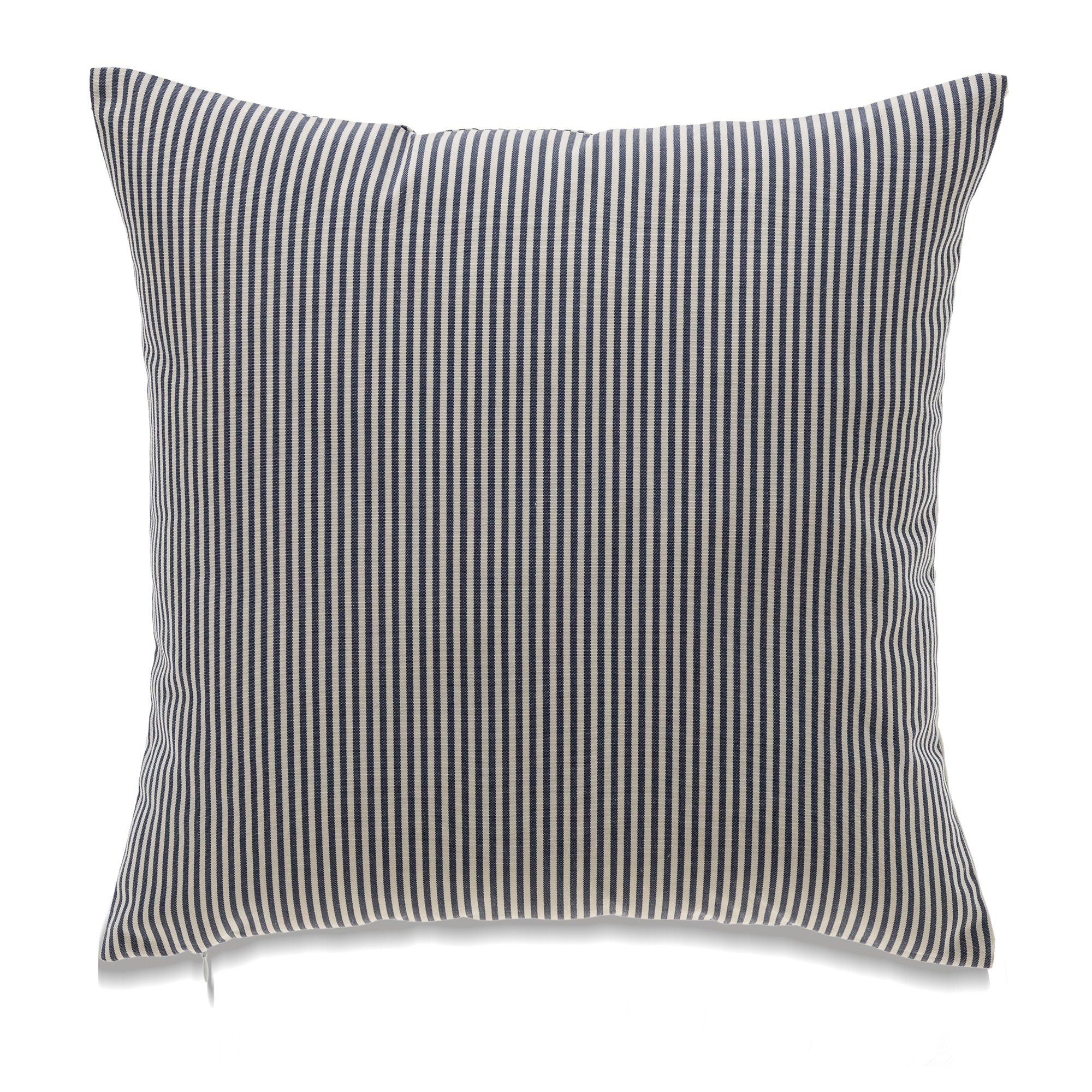 Navy Blue And White Striped Pillow Cover