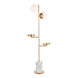 Silver Orchid Butler Floor Lamp with Tray Table