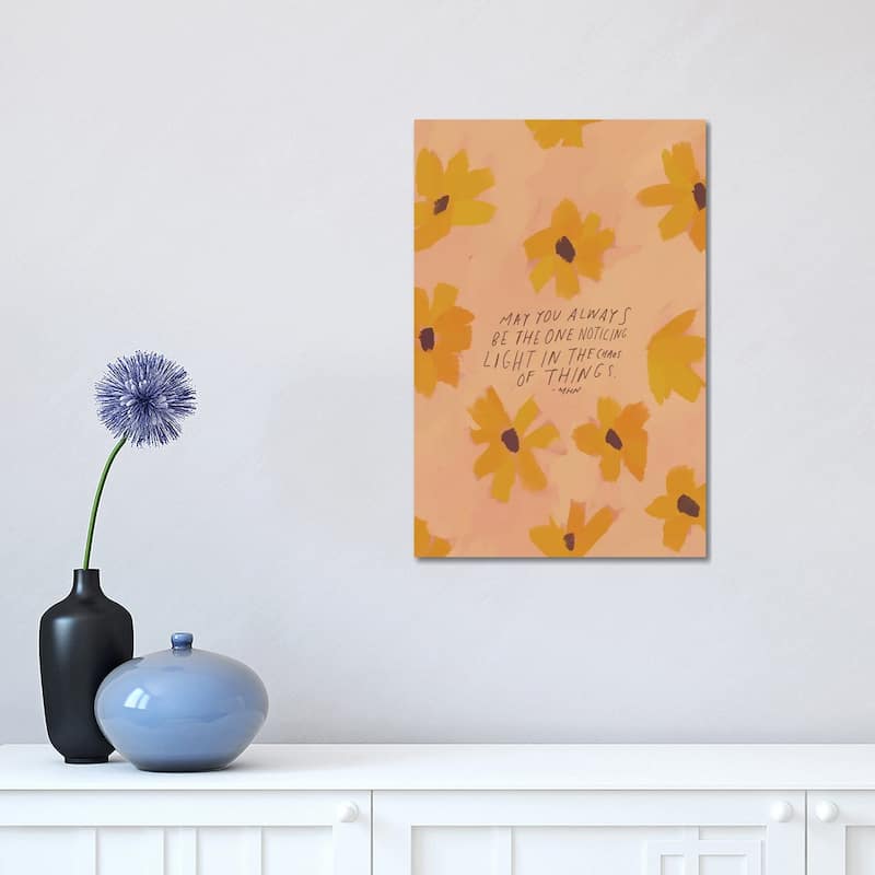 iCanvas "May You Always Be The One Noticing" by Morgan Harper Nichols Canvas Print - 18x12x1.5