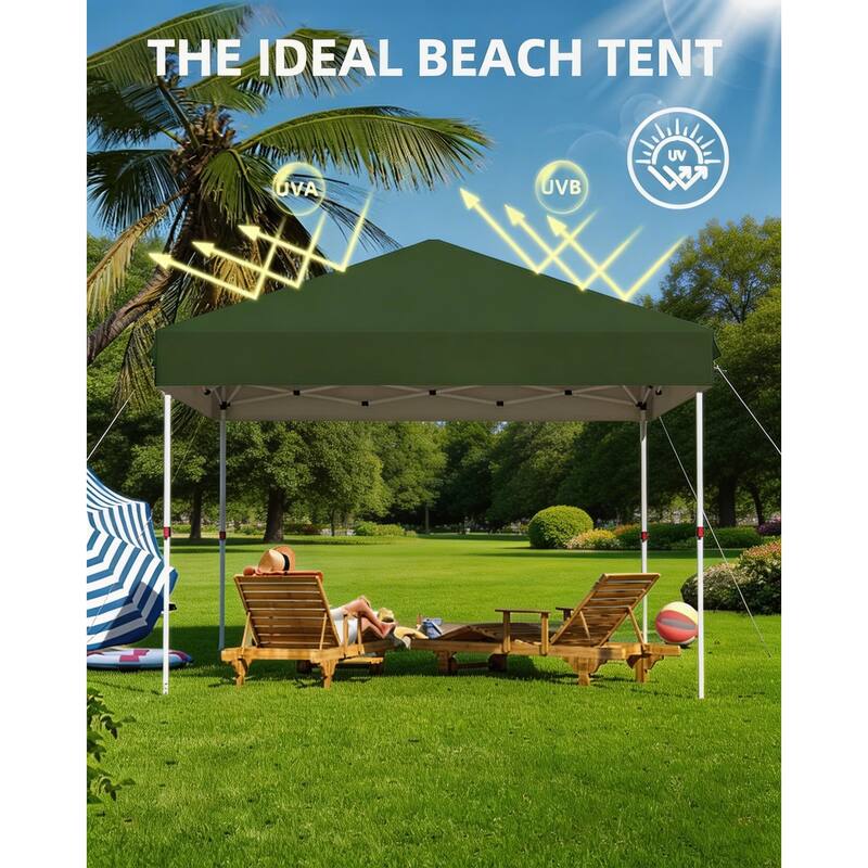 Folding Pop Up Canopy Tent, Height Adjustable