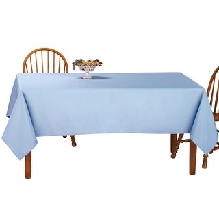Basic Rectangle Tablecloth, Solid Color Polyester