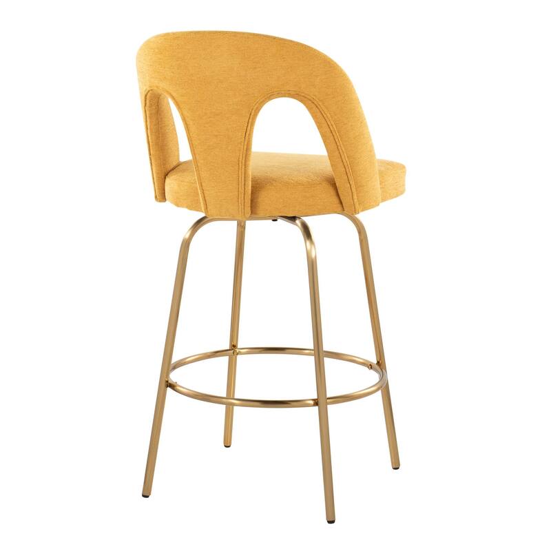 Ava Upholstered 26" Fixed-Height Counter Stool - Set of 2
