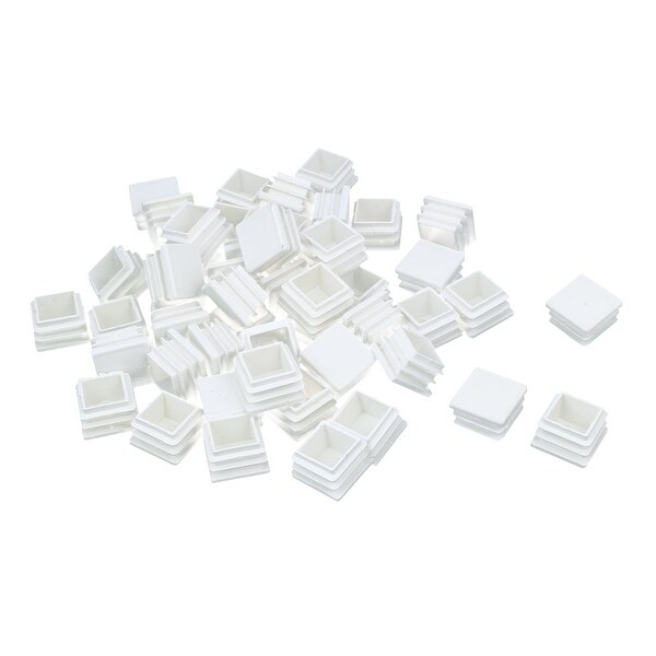 20x20mm Square Plastic End Caps Blanking Plugs Tube Box Section Inserts 
