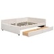 preview thumbnail 5 of 8, Modern Full Size Upholstered Platform Bed Daybed with USB and 2 Drawers