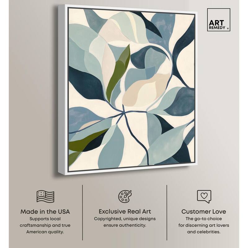 Woven Botanicals II Canvas by Art Remedy