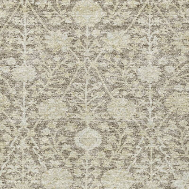 HomeRoots Floral Transitional Rectangle Outdoor Rug
