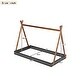 preview thumbnail 3 of 8, Tent Design Floor Bed Concise Wood Bed Tent Frame NO Slats Easy Assembly Creativity Twin Bed Frame for Kids Teens Adults - Brown