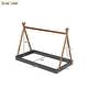 preview thumbnail 13 of 15, Twin Wood Tent Floor Bed with Triangle Structure, Montessori Floor Bed