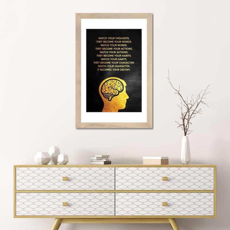 iCanvas "Watch Your Thoughts" by Adrian Baldovino