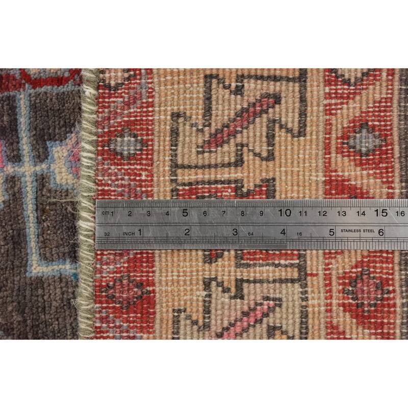 Hand Knotted Oriental 100% Wool Carpet Traditional Tribal Multi-Colored Meshkin Area Rug - 8' 2'' X 4' 3''