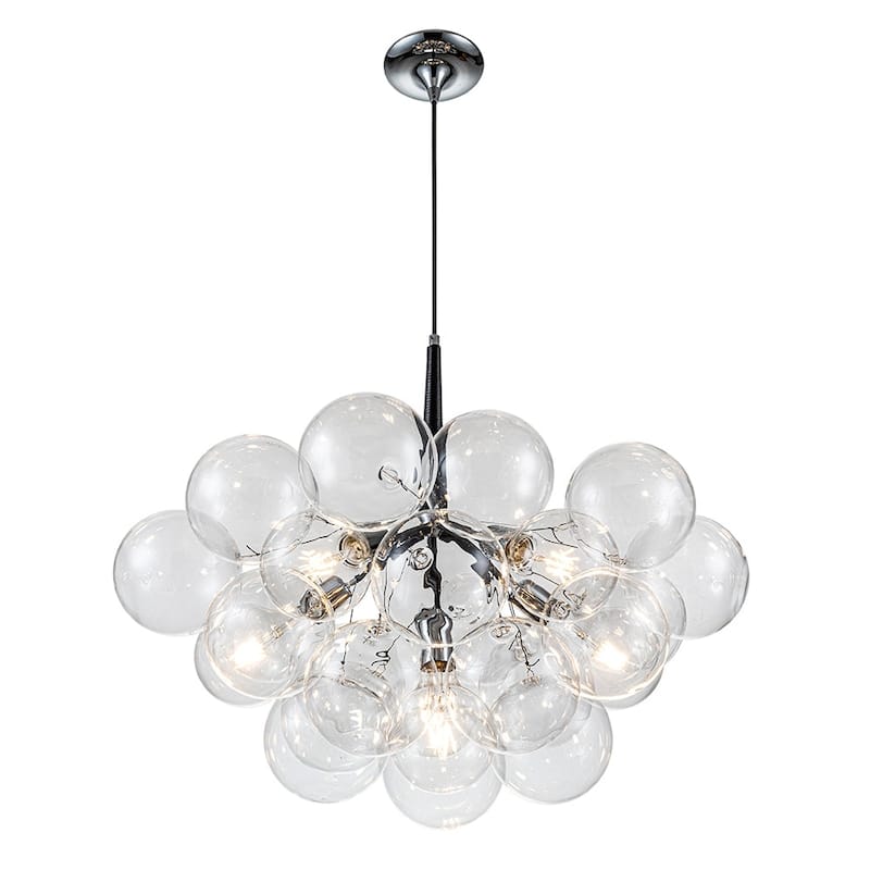 6-Light Modern Glamour Cluster Bubbles Chandelier