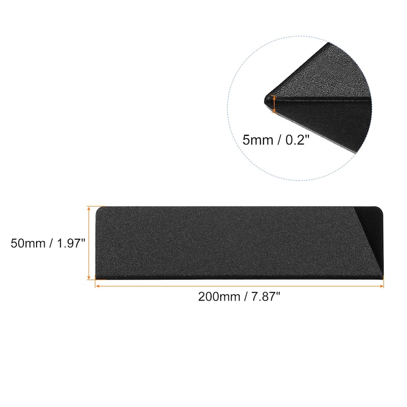 Knife Edge Guards ABS Knife Cover Sleeves Knife Blade Protector - Black - 7.9"x2"