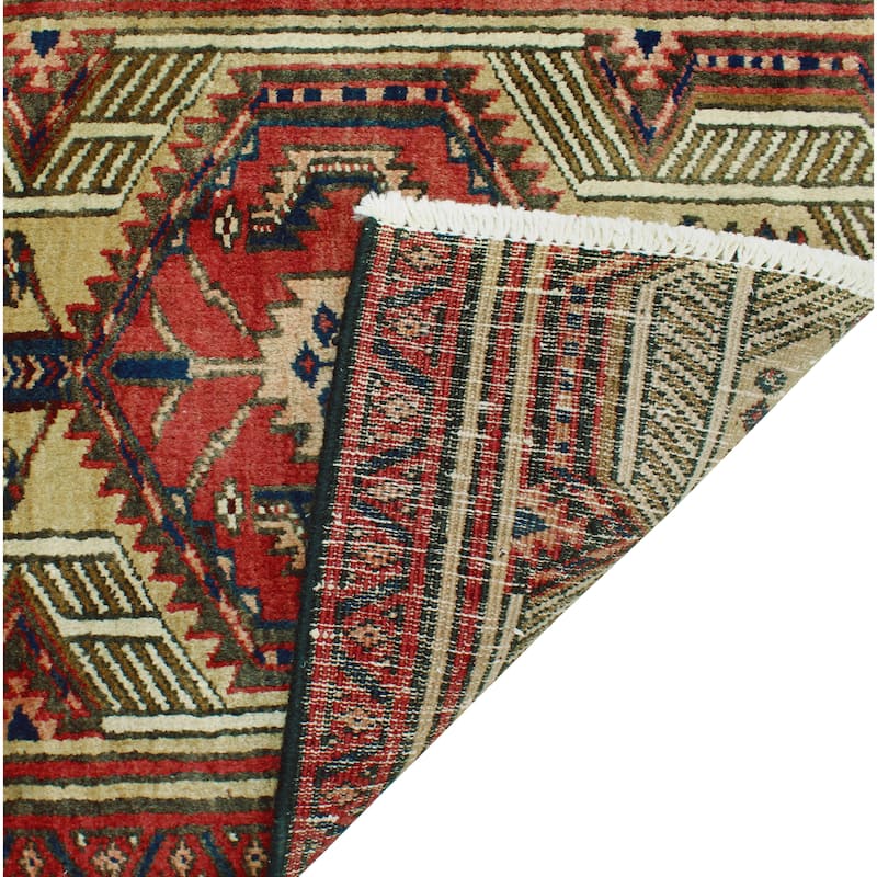 Fine Vintage Distressed Asem Rust/Beige Runner - 2'1" x 9'0"
