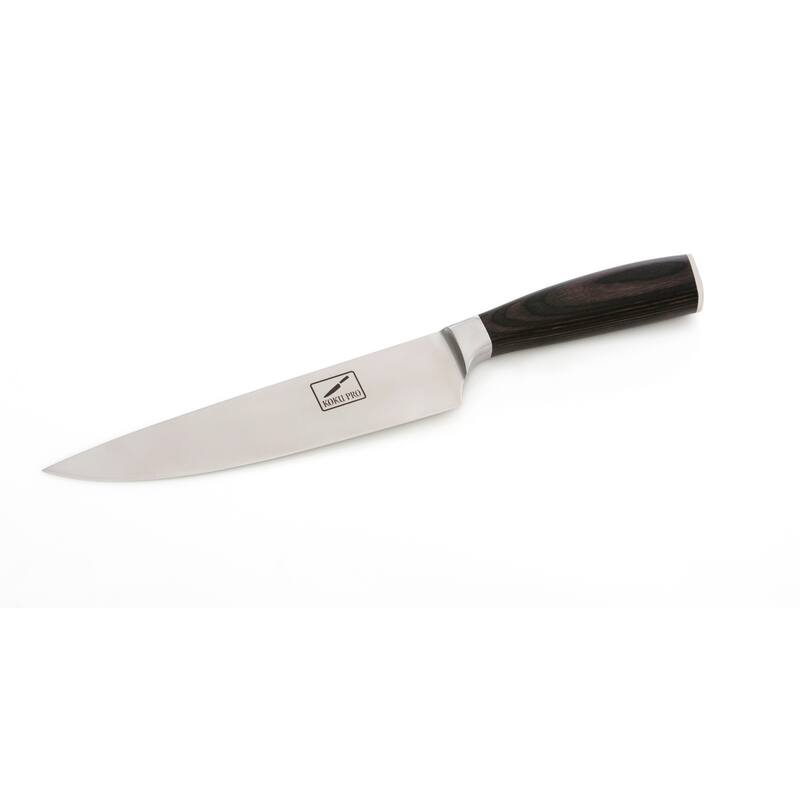 Koku Pro Japanese Knife - Pro 8" Sharp Chef Knife - Kevlar Gloves - Knife Set, Medium