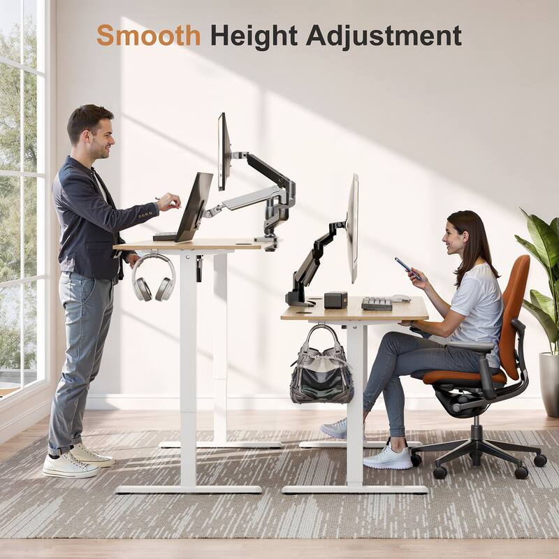 Electric Standing Desk, Height Adjustable Desk with LED Display