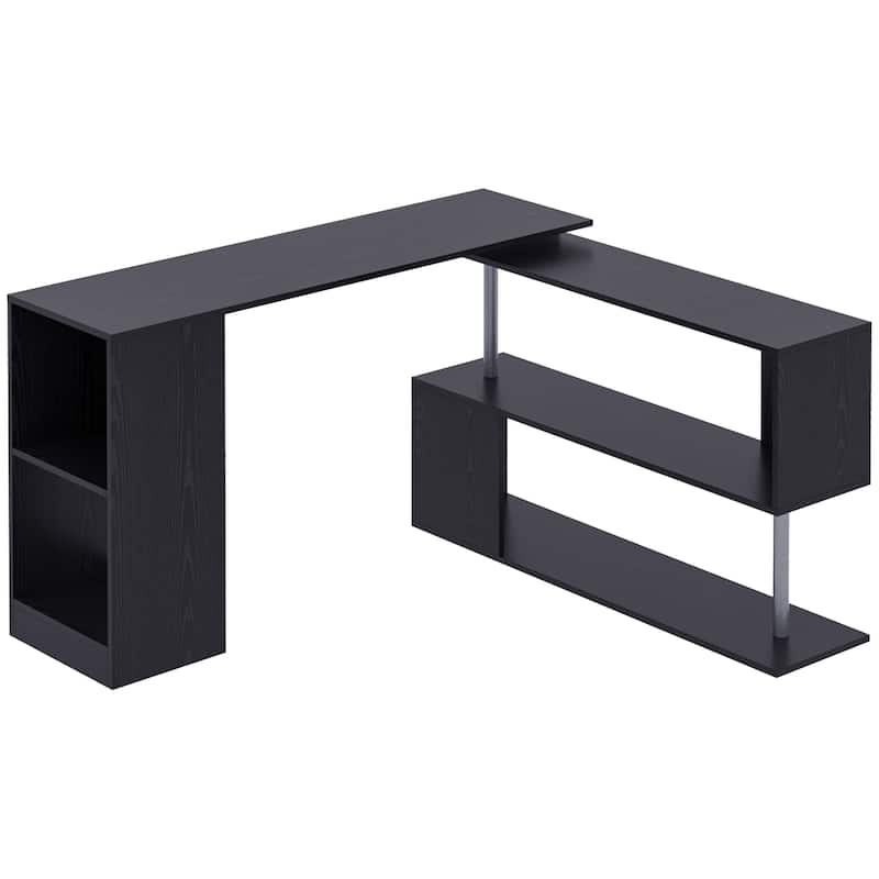 Rotating Corner Computer Desk ModernHome Office Workstation