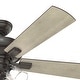 preview thumbnail 22 of 21, Hunter 52" Crestfield Ceiling Fan with LED Light Kit and Handheld Remote - Casual, Farmhouse, Transitional, Rustic