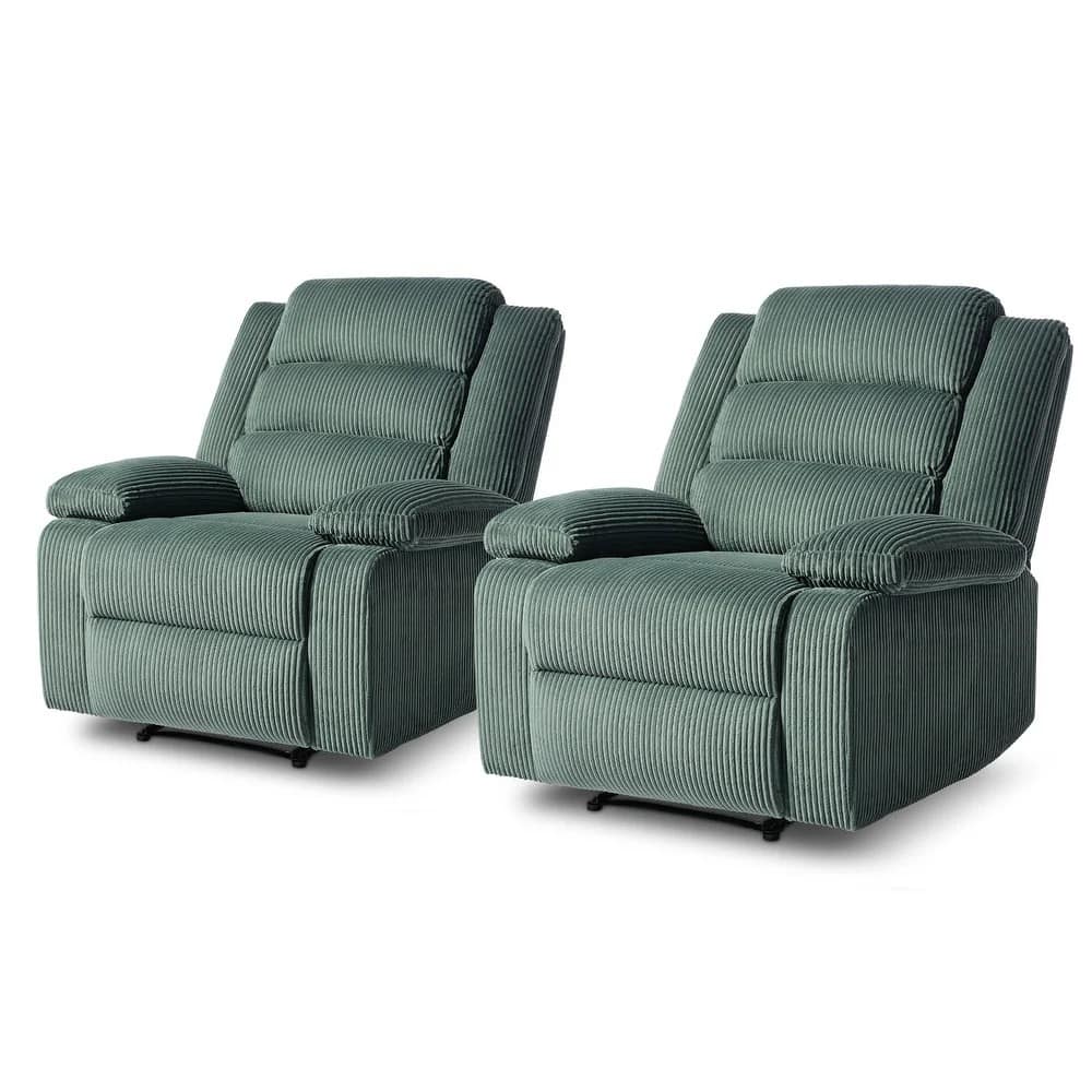 Modern Upholstered Recliner Chair with Adjustable Backrest