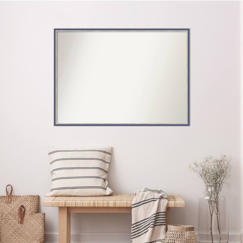 Theo Narrow Non-Beveled Wood Framed Wall Mirror