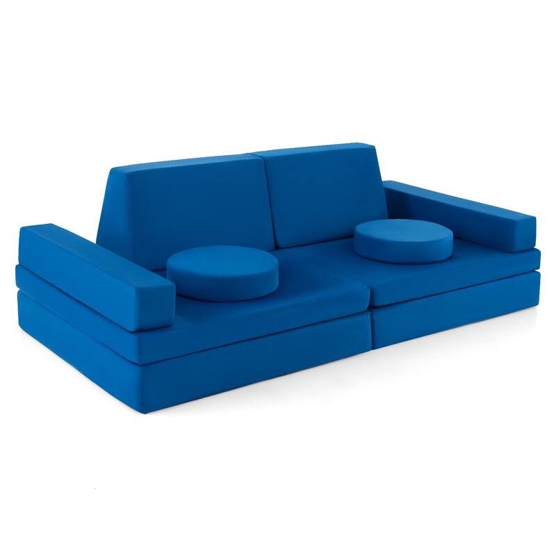 Convertible Kids Sofa Playset with Zipper