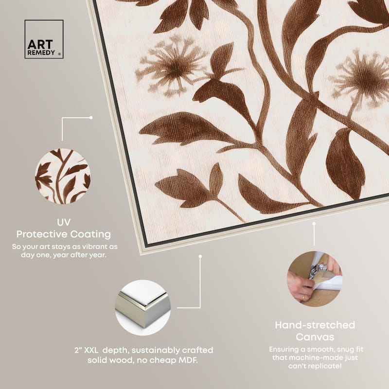 Sepia Sepal I Canvas by Art Remedy