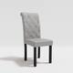 High-Back Tufted Nailhead Upholstered Dining Chairs (Set of 6)