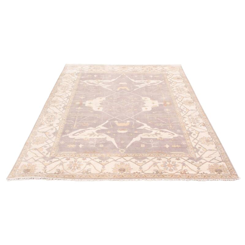ECARPETGALLERY Hand-knotted Royal Oushak Grey Wool Rug - 9'0 x 11'10