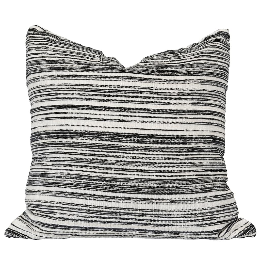 Harp & Finial Pepper Pillow - Abstract Stripes with Down Feather Insert