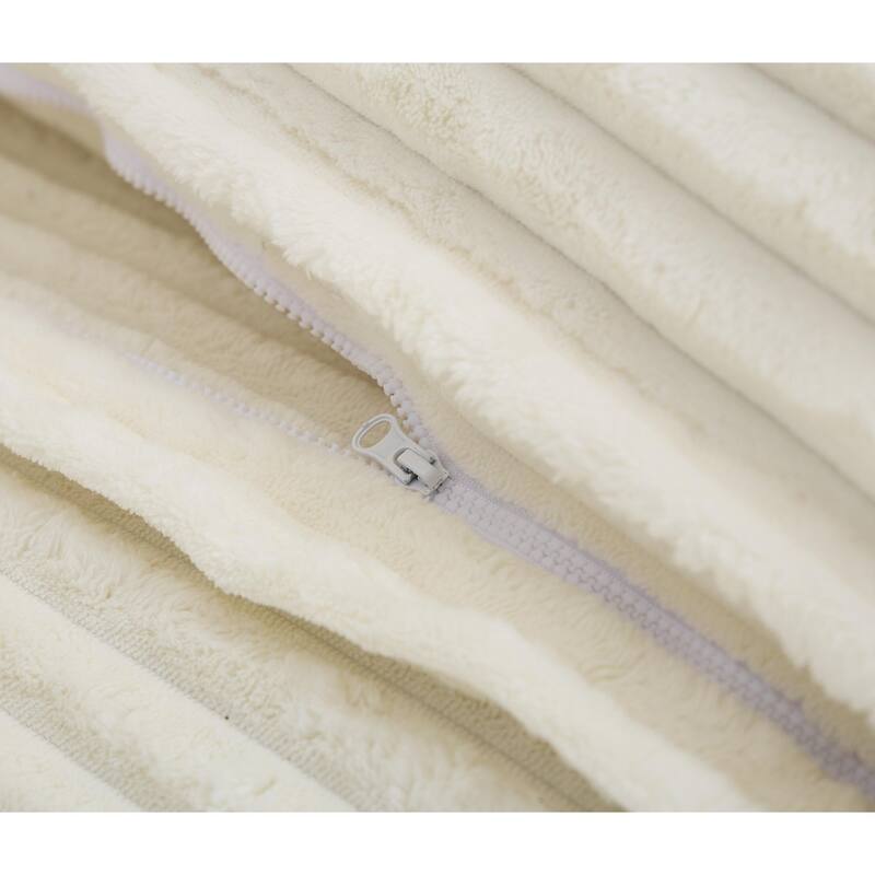 Oversized Corduroy Chaise Lounge Chair, Adjustable 4-Gear Reclining Sleeper Sofa Bed, Living Room Deep Seat Leisure Sofa Chair