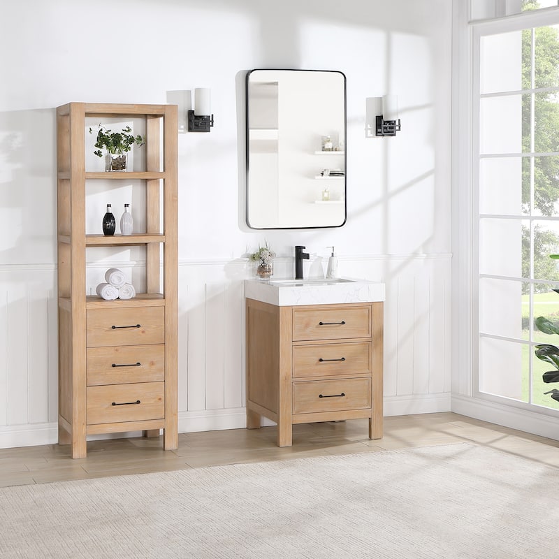 Leon 22 in. Storage Cabinet for Bathroom, Kitchen and Living Room