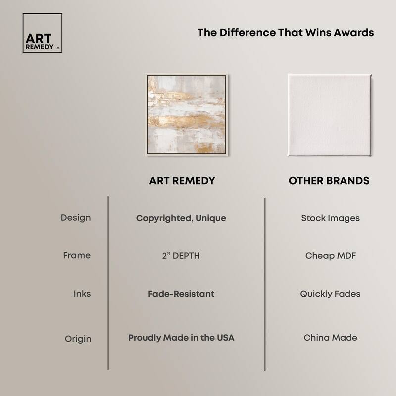 Melted Goldscape I Canvas by Art Remedy