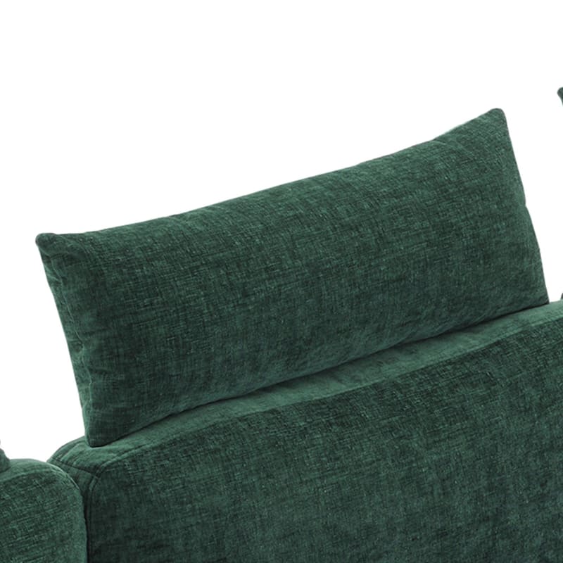 116" Chenille Sectional Sofa Couch With 2 Extra Wide Chaises For Livingroom