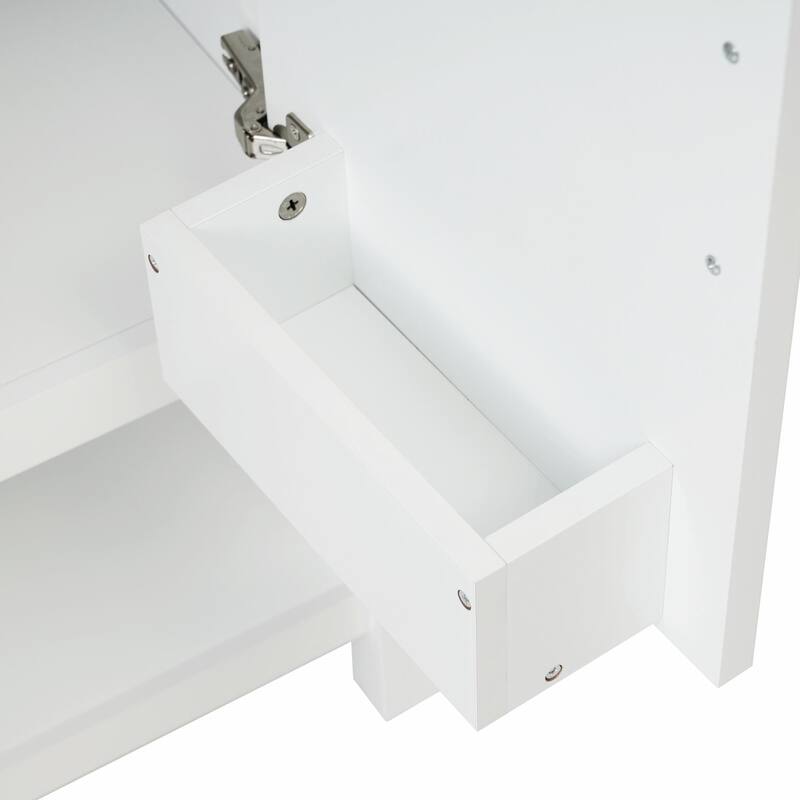 30-Inch Bathroom Vanity with Ceramic Sink and Versatile Storage