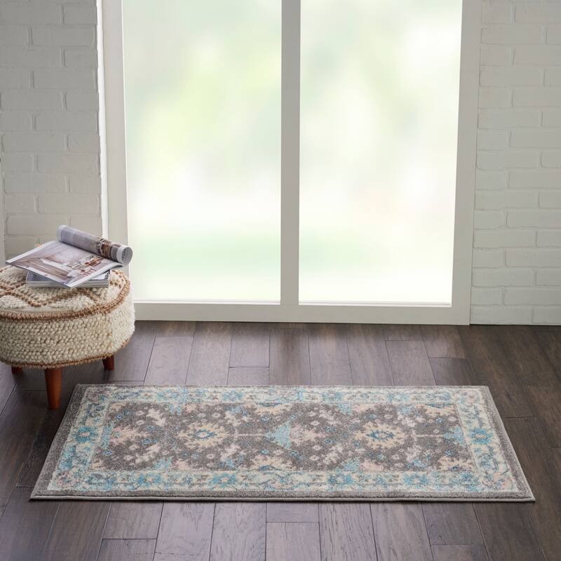 Nourison Tranquil Oriental Floral Medallion Area Rug